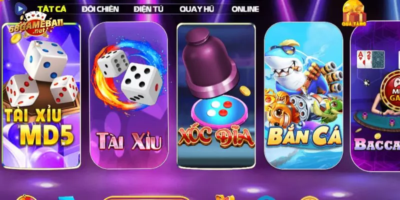 Lựa chọn tựa game theo hướng dẫn tại mục casino online